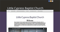 Desktop Screenshot of littlecypressbaptist.org