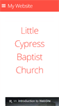 Mobile Screenshot of littlecypressbaptist.org