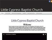 Tablet Screenshot of littlecypressbaptist.org